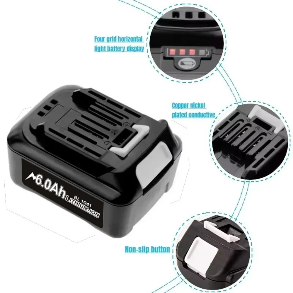 10.8V/12V 4000mAh/6000mAh Li-i - Makita Drill Hp1640 review and price