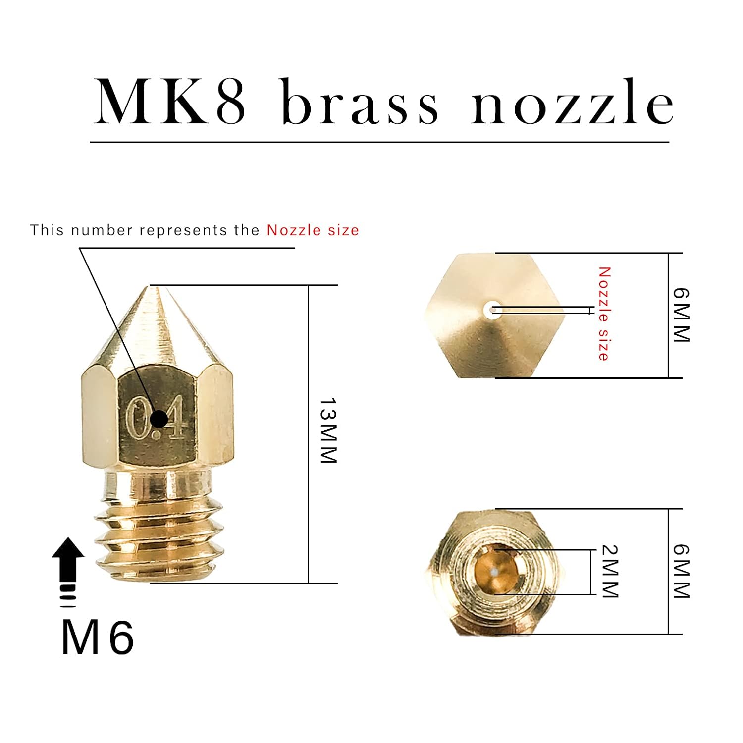 CREALITY 20 Pcs MK8 Brass Nozz - Creality Printer Ender 3 review and price