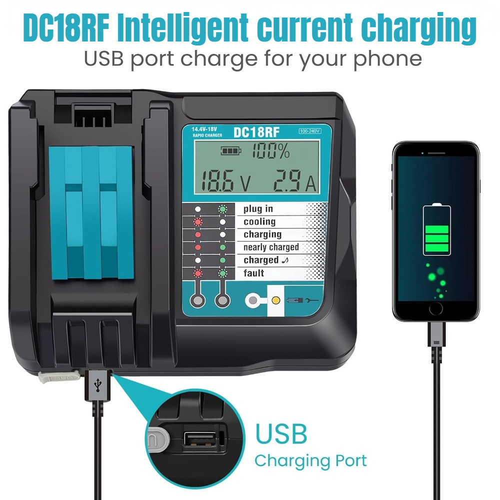 DC18RF Li-ion Super Fast Charg - Makita Drill Hp1640 review and price