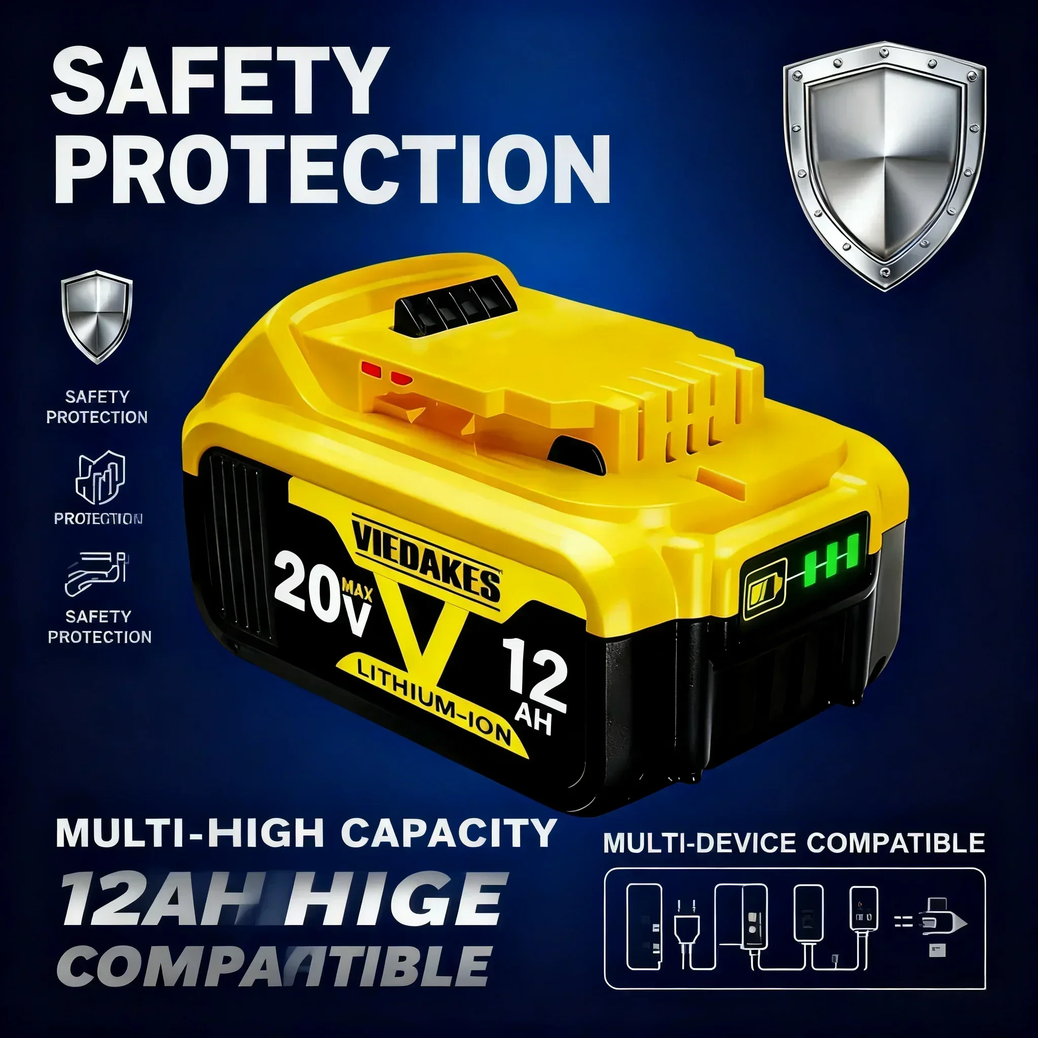 🔥Replacement 20V 12.0Ah Lithiu - Bosch Drill Gsb 18V review and price
