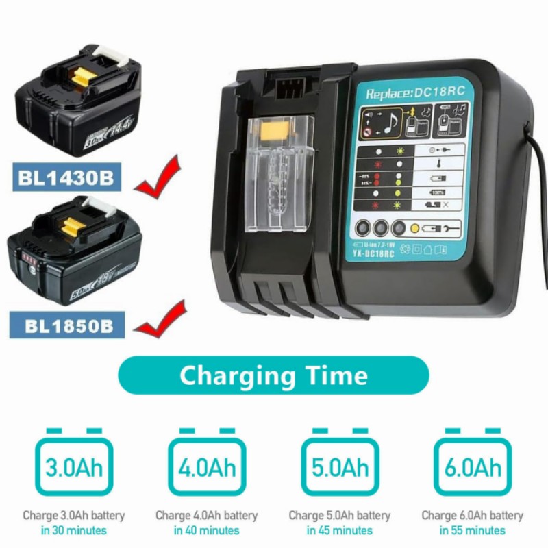 DC18RC Li-ion Battery 3A Charg - Makita Drill Hp1640 review and price