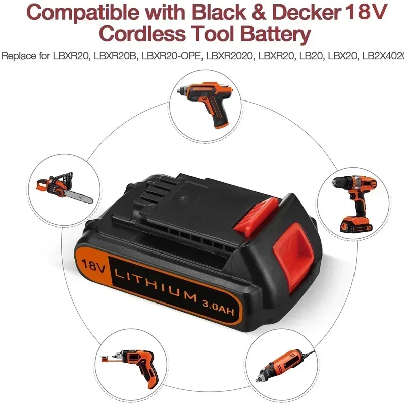 18V  3.0Ah BL2018 Replacement  - Black+Decker Tool Cordless review and price