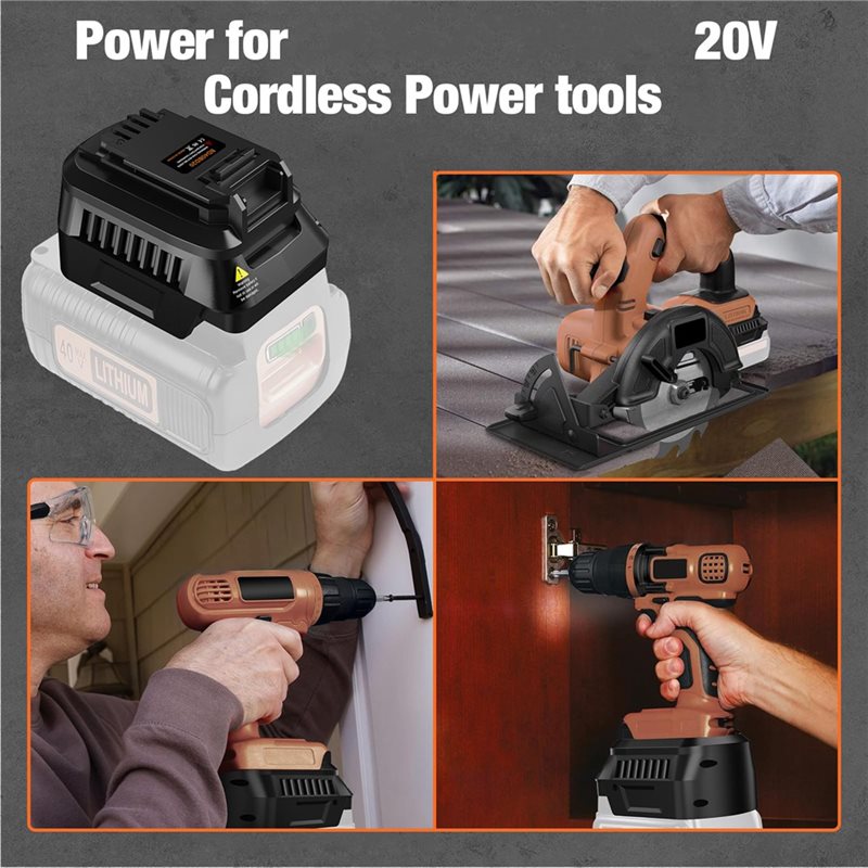 【RECOMENDAR】Battery Adapter Fo - Black+Decker Tool Cordless review and price