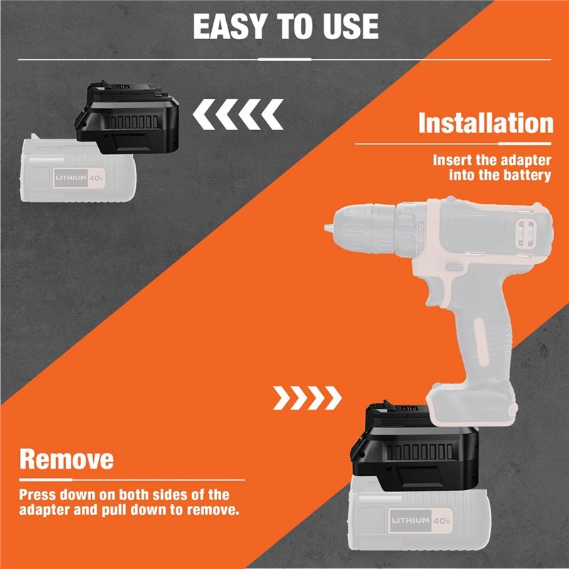 【RECOMENDAR】Battery Adapter Fo - Black+Decker Tool Cordless review and price